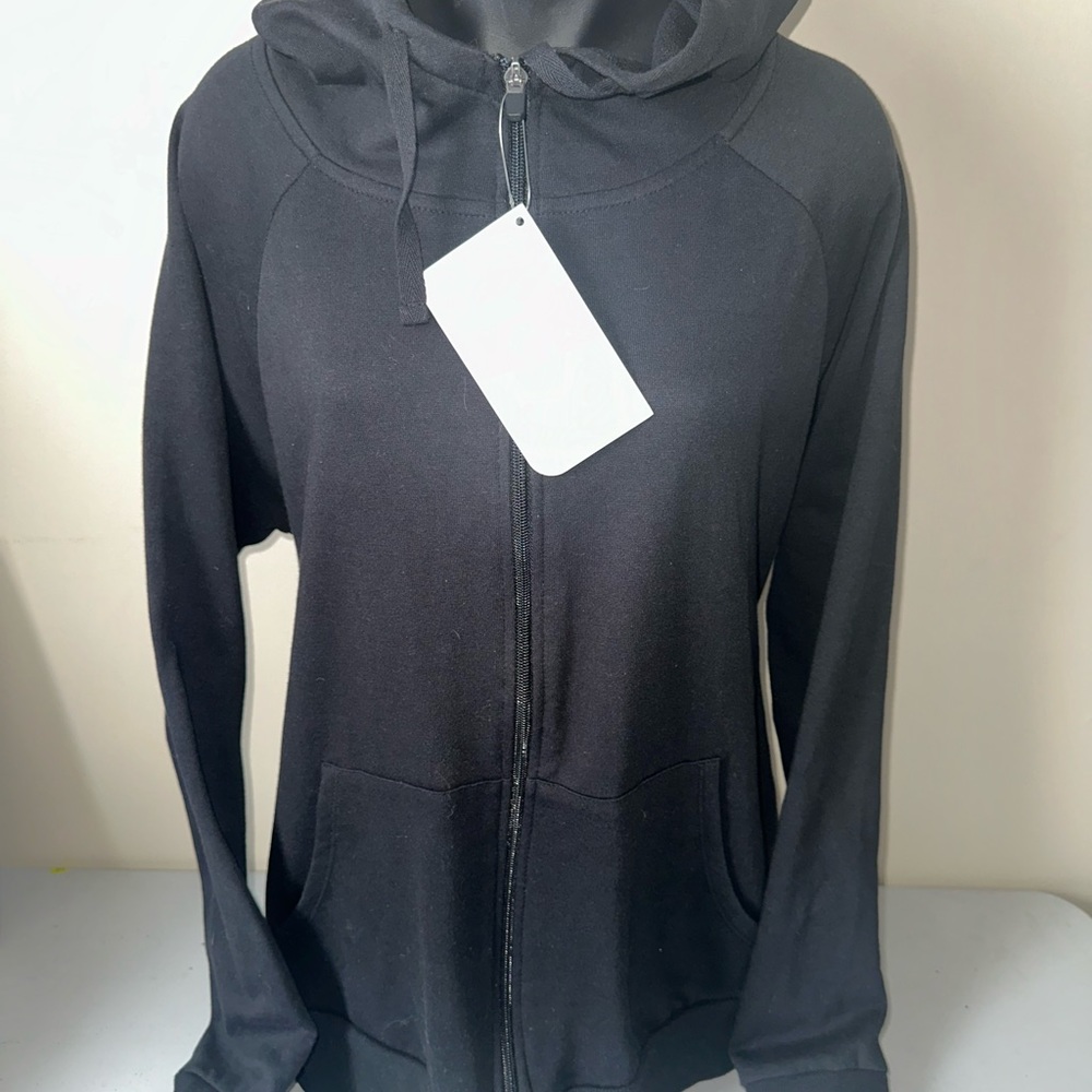 Black Fablletics Open Back Hoodie. Size XL